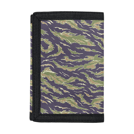 Military Tiger Stripe Camouflage Print Trifold Wallet
