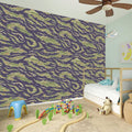 Military Tiger Stripe Camouflage Print Wall Sticker