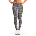 Military Tiger Stripe Camouflage Print Women's Leggings