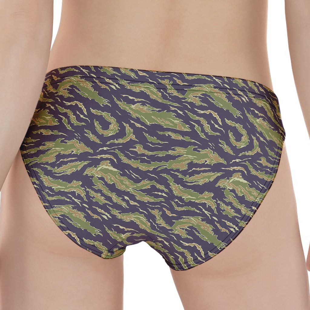 Military Tiger Stripe Camouflage Print Women's Panties