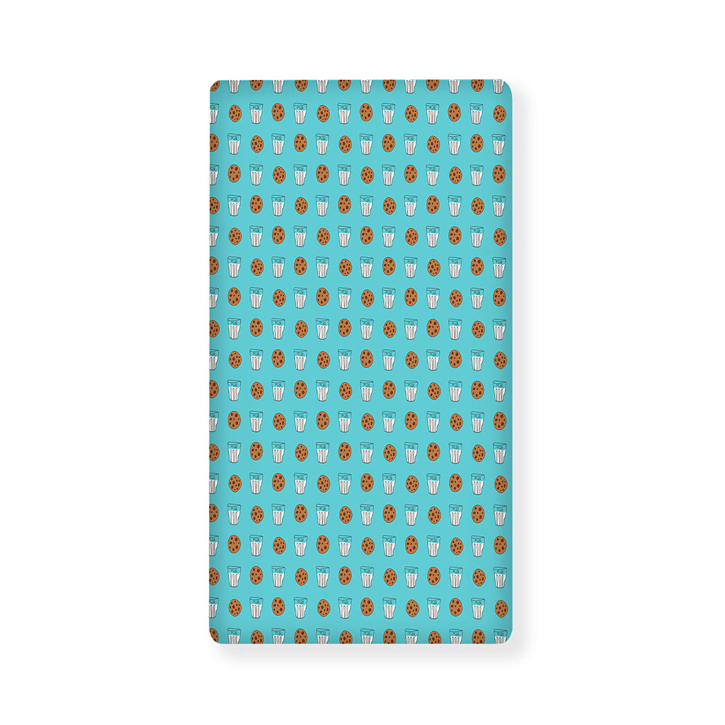 Milk And Cookies Pattern Print Baby Crib Sheet