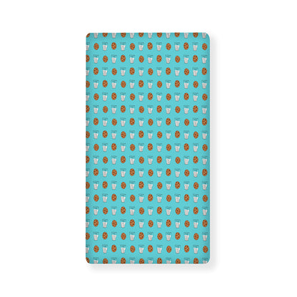 Milk And Cookies Pattern Print Baby Crib Sheet