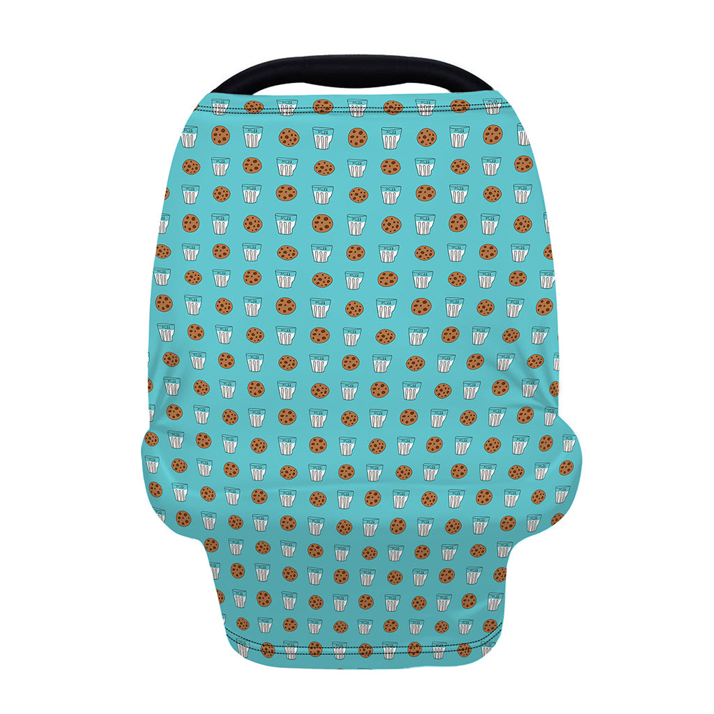 Milk And Cookies Pattern Print Baby Seat Cover