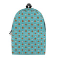 Milk And Cookies Pattern Print School Backpack