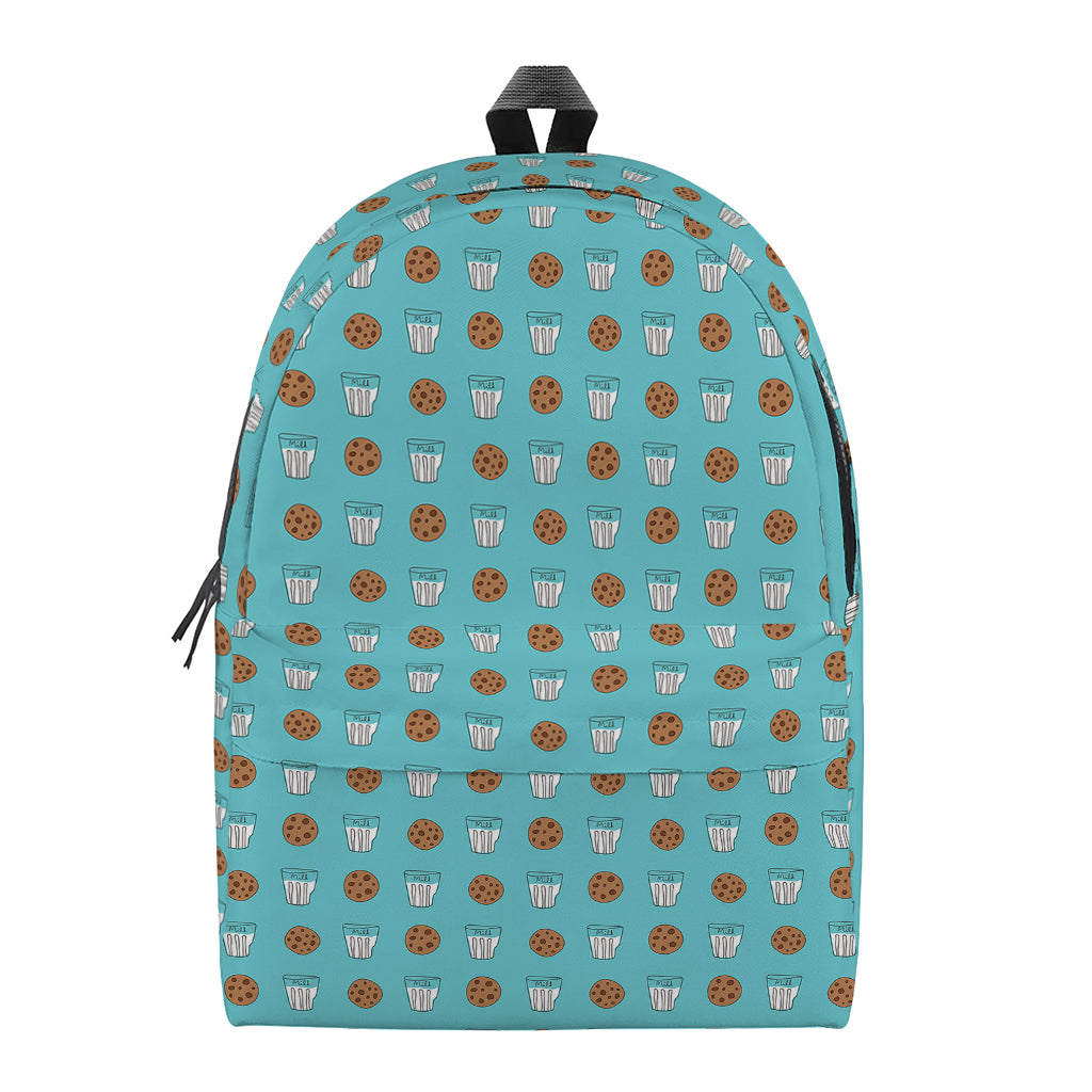 Milk And Cookies Pattern Print Backpack