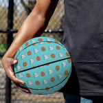 Milk And Cookies Pattern Print Basketball