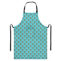 Milk And Cookies Pattern Print Bib Apron With Pocket