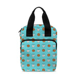 Milk And Cookies Pattern Print Bible Tote Bag