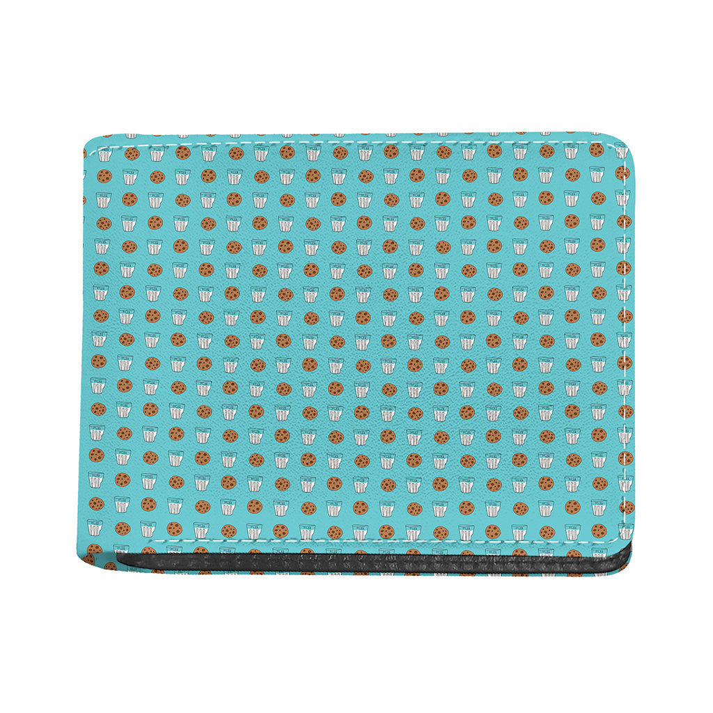Milk And Cookies Pattern Print Bifold Wallet