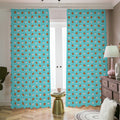 Milk And Cookies Pattern Print Dimout Pencil Pleat Curtains