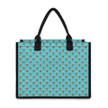 Milk And Cookies Pattern Print Canvas Tote Bag