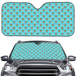 Milk And Cookies Pattern Print Car Windshield Sun Shade