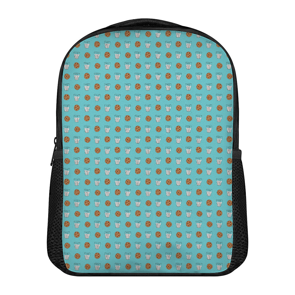 Milk And Cookies Pattern Print Casual Backpack