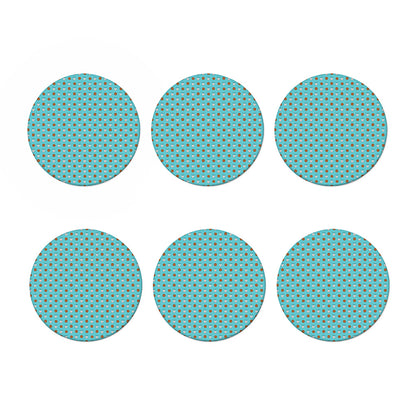 Milk And Cookies Pattern Print Coaster Set
