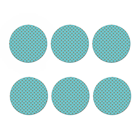 Milk And Cookies Pattern Print Coaster Set