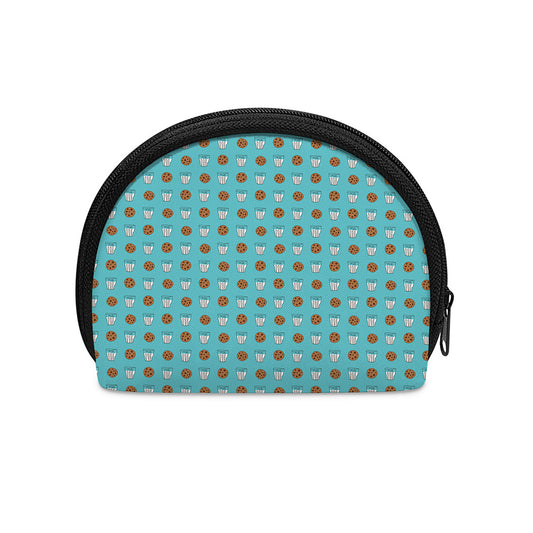 Milk And Cookies Pattern Print Coin Purse