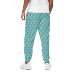 Milk And Cookies Pattern Print Cotton Pants