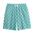 Milk And Cookies Pattern Print Cotton Shorts