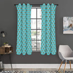 Milk And Cookies Pattern Print Curtain