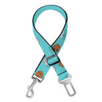Milk And Cookies Pattern Print Dog Seat Belt