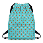 Milk And Cookies Pattern Print Drawstring Backpack