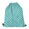 Milk And Cookies Pattern Print Drawstring Bag