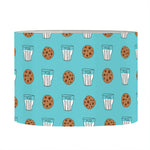 Milk And Cookies Pattern Print Drum Lamp Shade