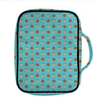 Milk And Cookies Pattern Print Front Pocket Bible Bag