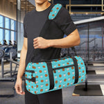 Milk And Cookies Pattern Print Gym Bag