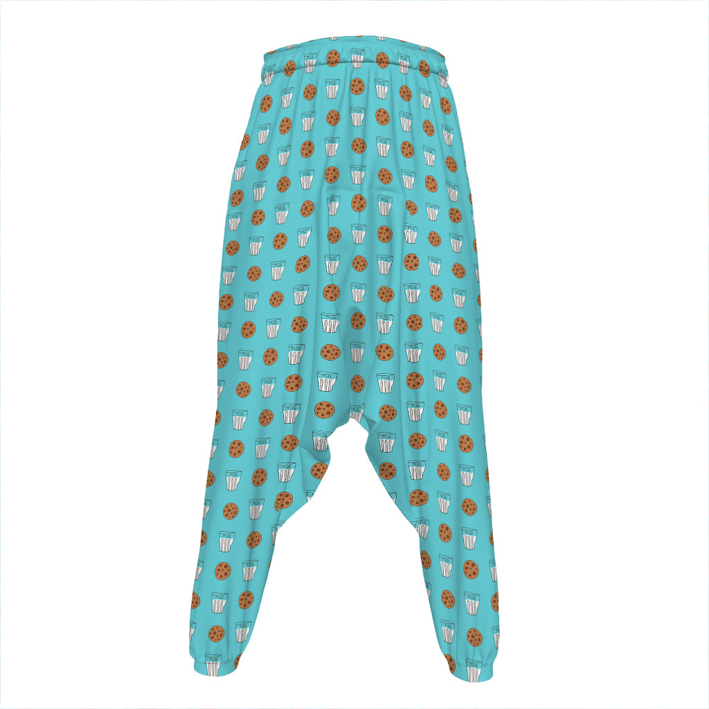 Milk And Cookies Pattern Print Hammer Pants