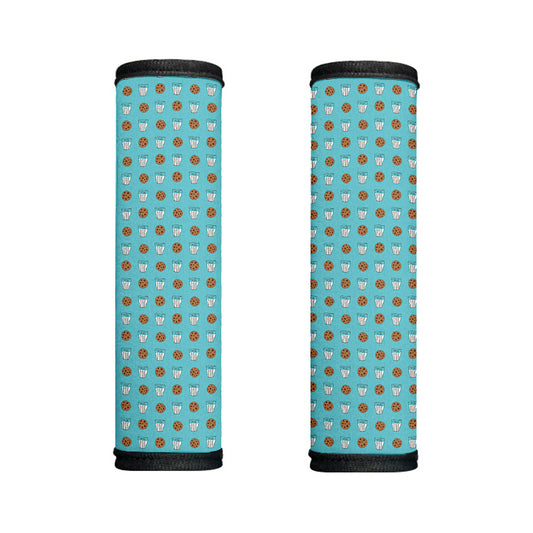 Milk And Cookies Pattern Print Handle Covers