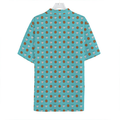 Milk And Cookies Pattern Print Hawaiian Shirt