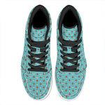 Milk And Cookies Pattern Print High Top Leather Sneakers