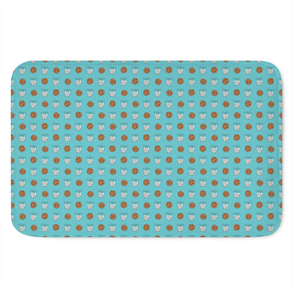 Milk And Cookies Pattern Print Indoor Door Mat