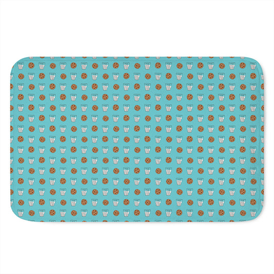Milk And Cookies Pattern Print Indoor Door Mat