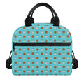 Milk And Cookies Pattern Print Insulated Lunch Bag