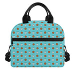 Milk And Cookies Pattern Print Insulated Lunch Bag