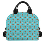 Milk And Cookies Pattern Print Insulated Lunch Bag
