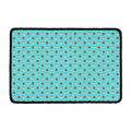 Milk And Cookies Pattern Print Kitchen Mat