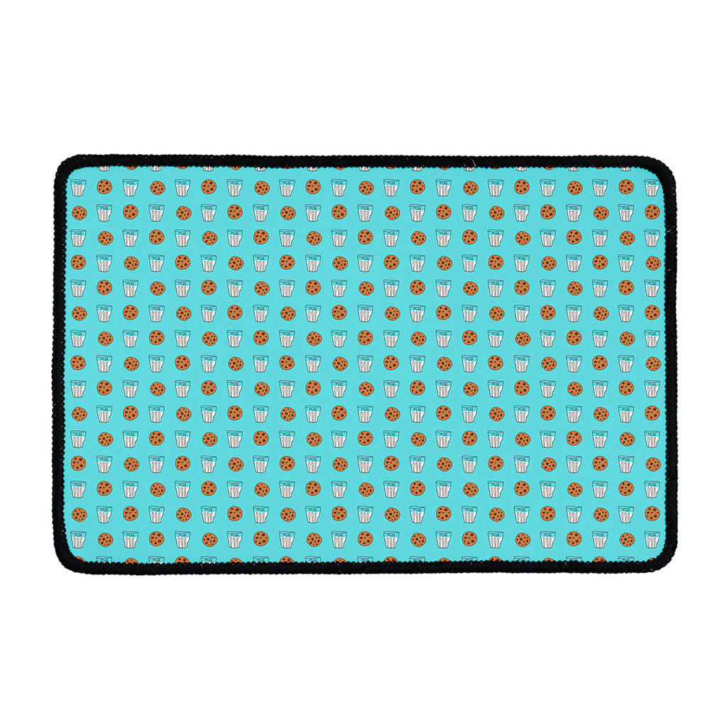 Milk And Cookies Pattern Print Kitchen Mat
