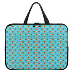 Milk And Cookies Pattern Print Laptop Sleeve With Handle