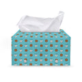 Milk And Cookies Pattern Print Leather Tissue Box Cover