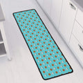 Milk And Cookies Pattern Print Long Kitchen Mat