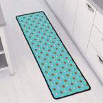 Milk And Cookies Pattern Print Long Kitchen Mat