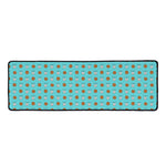 Milk And Cookies Pattern Print Long Kitchen Mat