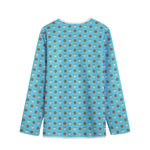 Milk And Cookies Pattern Print Long Sleeve Short Coat