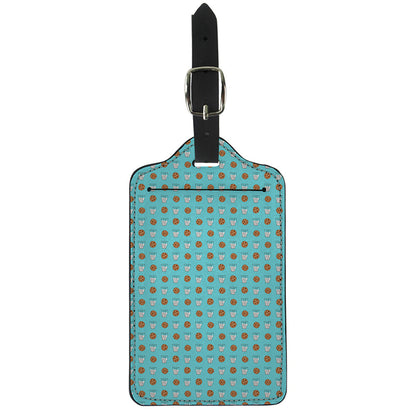 Milk And Cookies Pattern Print Luggage Tag