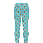 Milk And Cookies Pattern Print Men's leggings