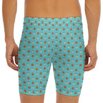 Milk And Cookies Pattern Print Men's Long Boxer Briefs