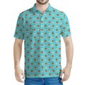 Milk And Cookies Pattern Print Men's Polo Shirt
